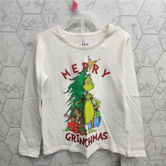 Nwt Girls Long Sleeve Top Grinch Stole Christmas,  Size XS - Picture 1 of 4